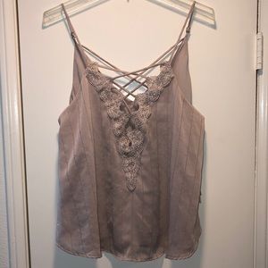 NWT! Astr tank from Nordstrom. Plunging V with adjustable straps size XL